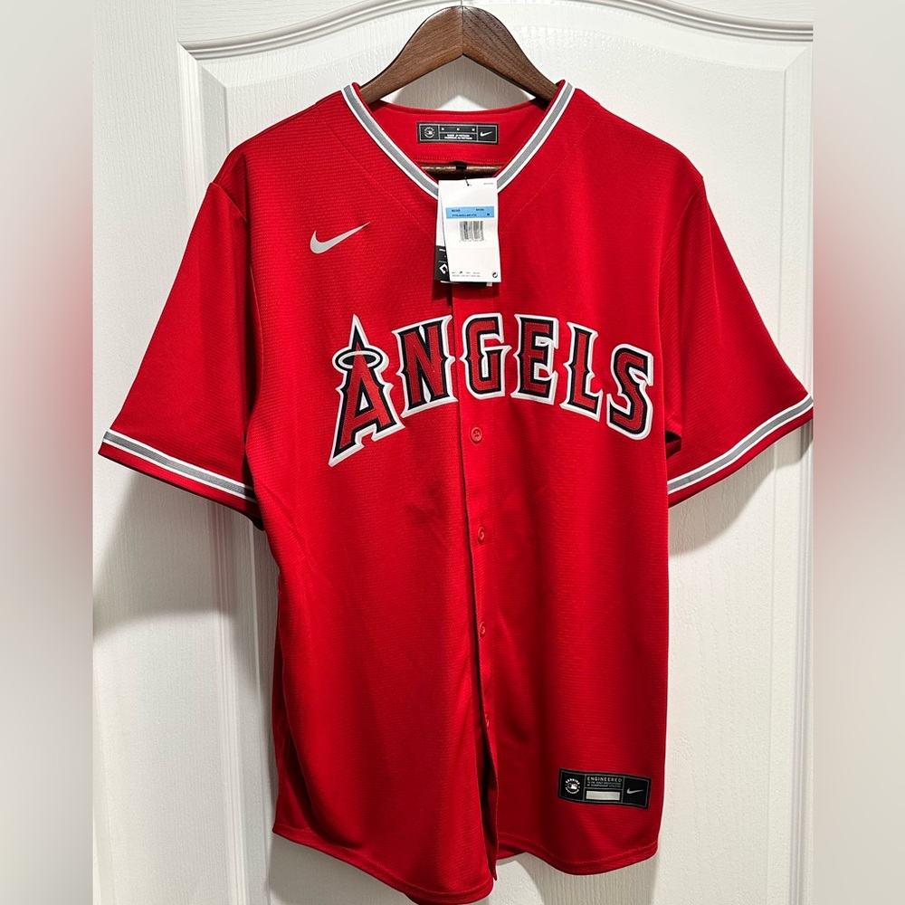 MLB Los Angeles Angels Baseball Embroidered Game Jersey Nike Fetcher #22 Size: M